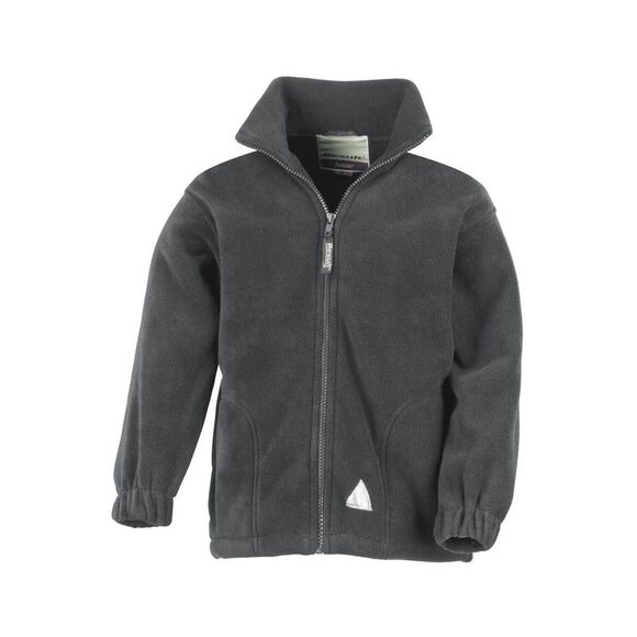 Result Childrens Girls Full Zip Active Anti Pilling Fleece Jacket / Oxford Grey - Picture 1 of 3
